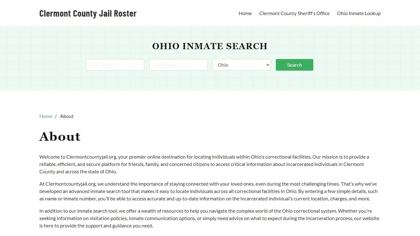 Ohio Inmate Search